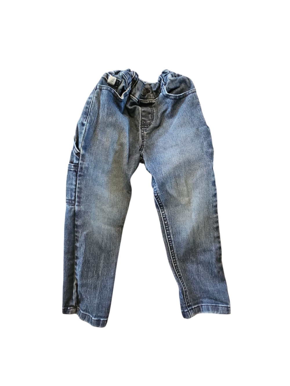 Kids Elastic-Waist Blue Denim Jeans Size 3t Carpenter